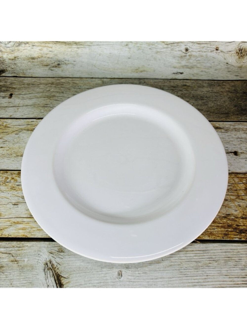 Bordallo Pinheiro Portugal BPI95 White Undecorated Smooth 11.75" Dinner Plate - Picture 2 of 10